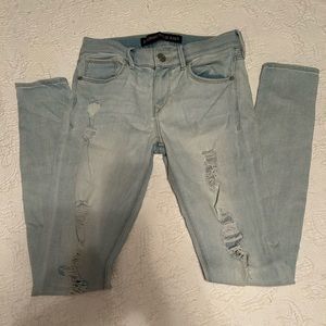 Express distressed Supersoft legging